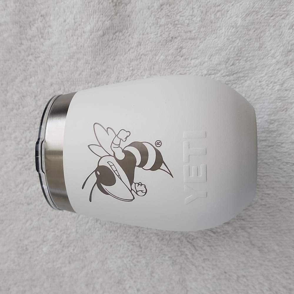 Yeti wine tumbler w/ bumblebee